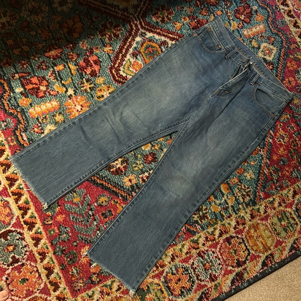 Levi’s High Waist Distressed Jeans